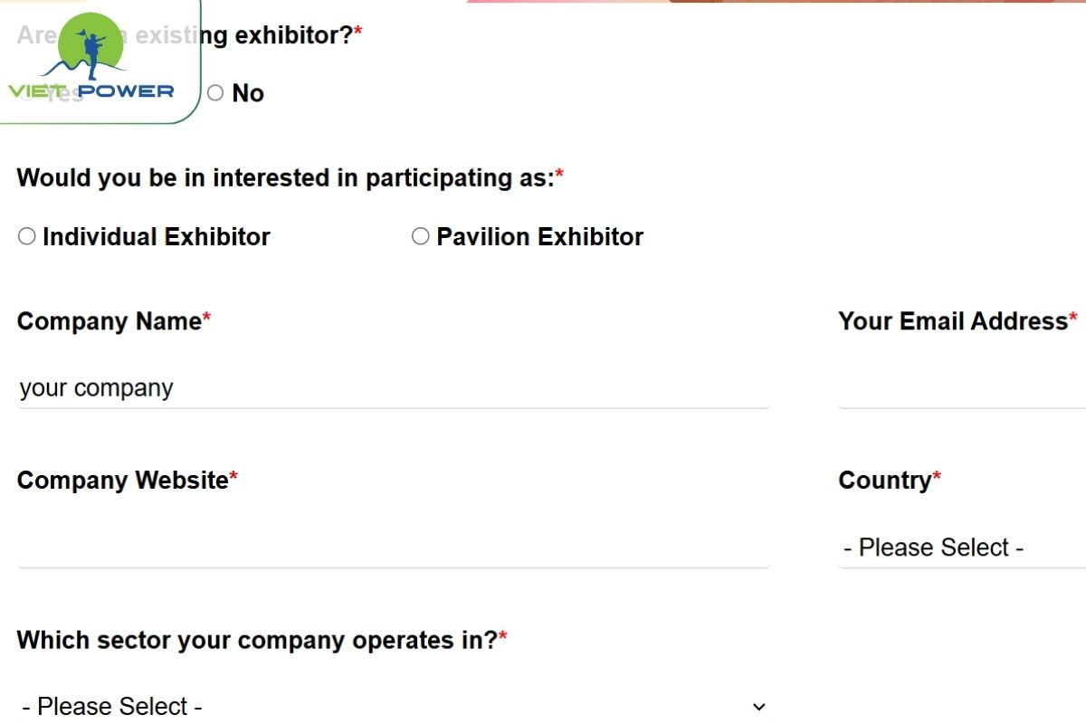 Điền thông tin vào biểu mẫu trực tuyến