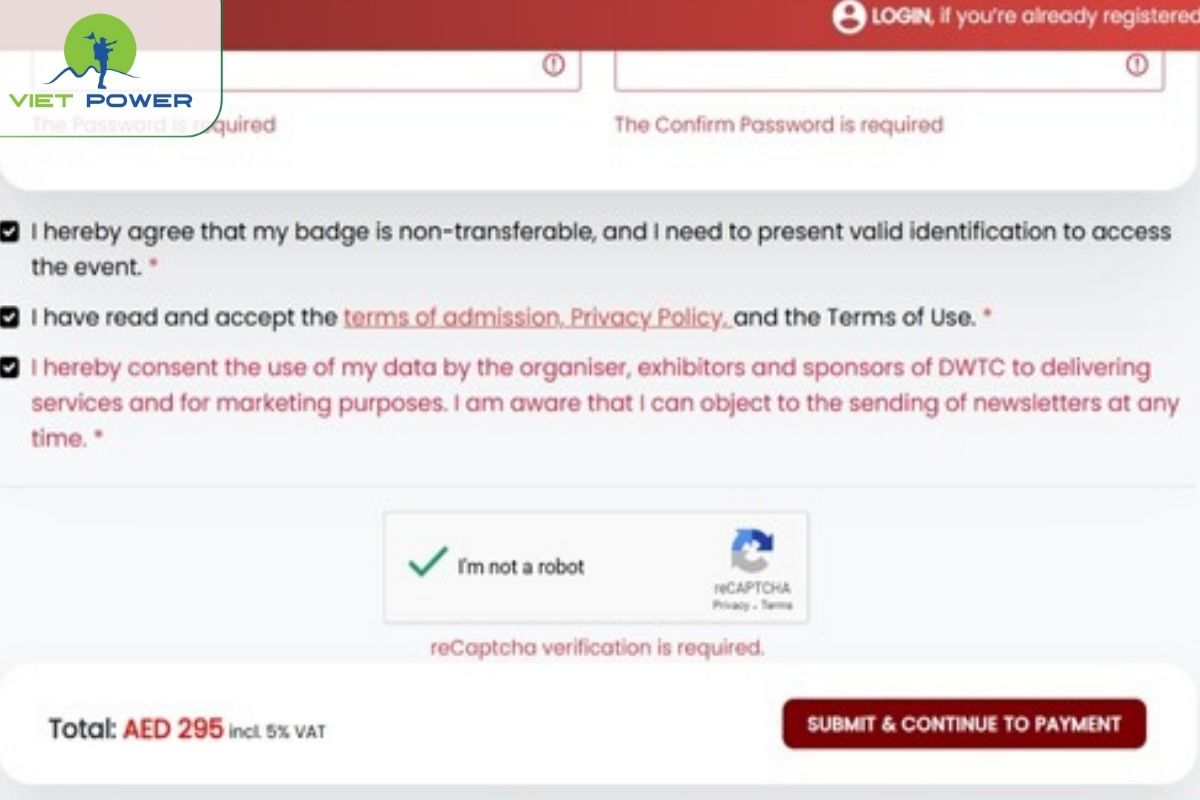 Xác nhận đăng ký và nhận mã URN