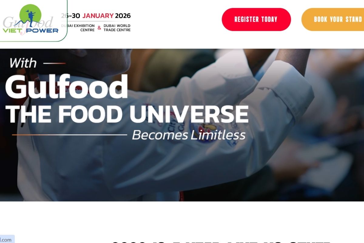 Truy cập website chính thức của Gulfood