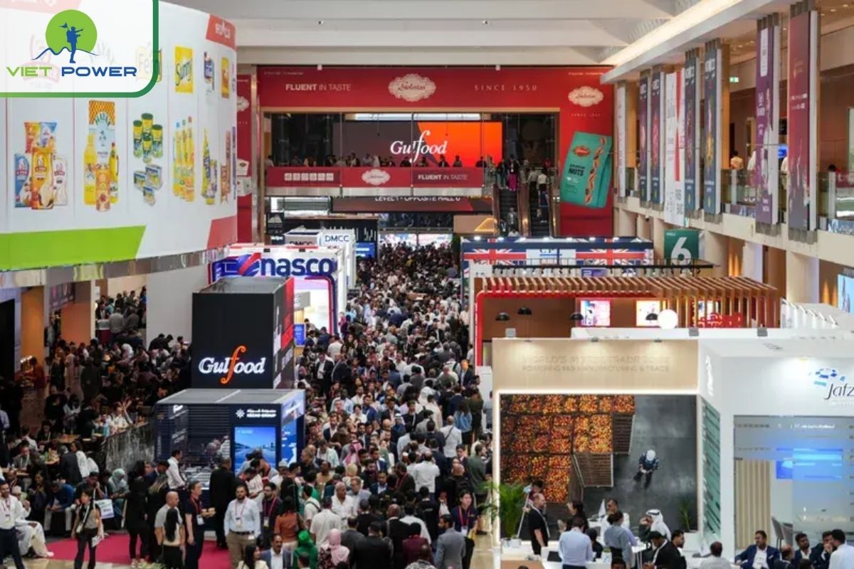 Các gian hàng triển làm gulfood 2026