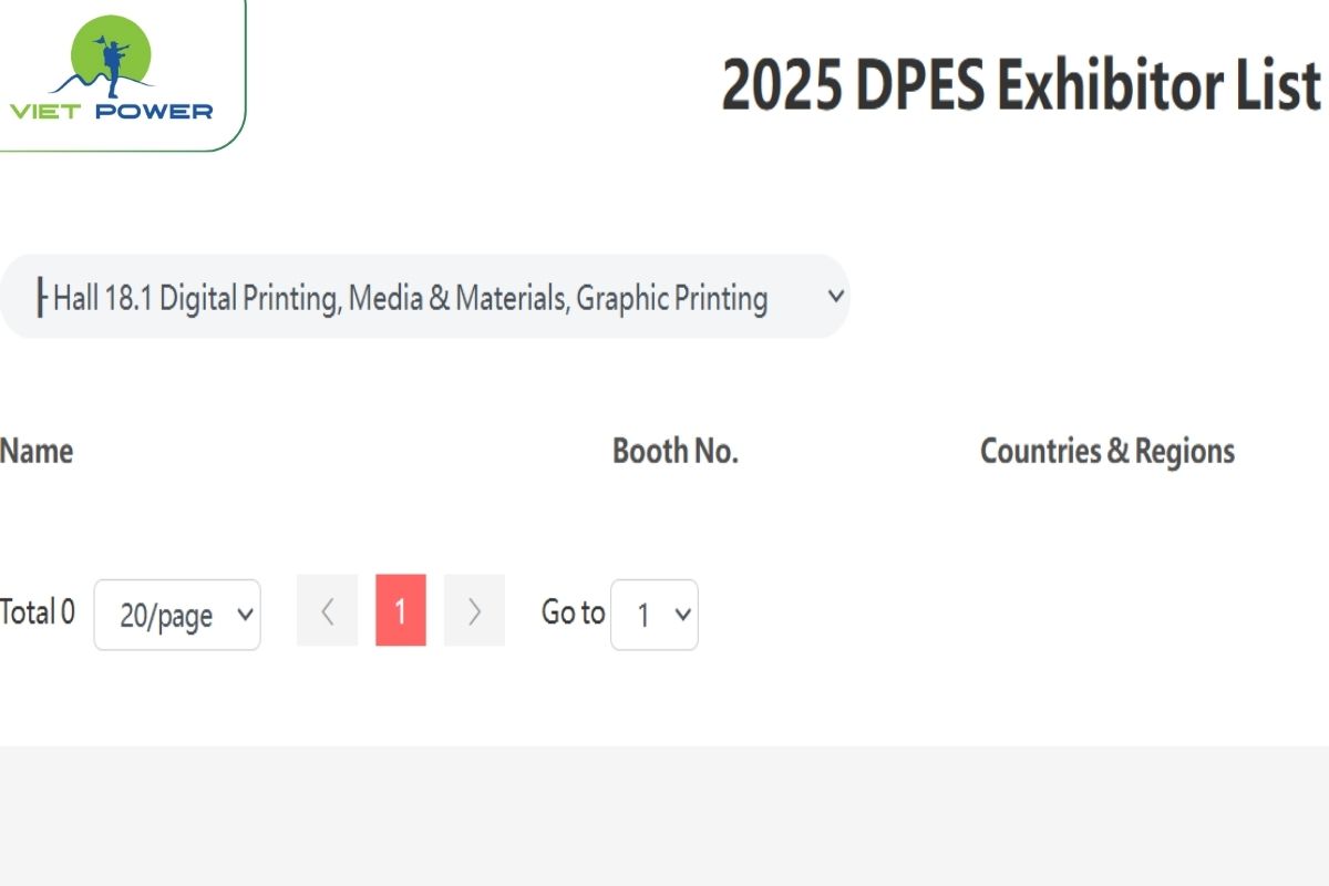 Truy cập mục “Exhibitor List” và lọc so sánh các nhà triển lảm tìm ra những gian nhàng uy tín