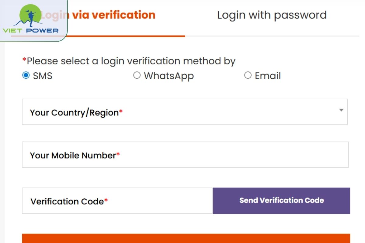 Đăng nhập và xác minh lại tài khoản