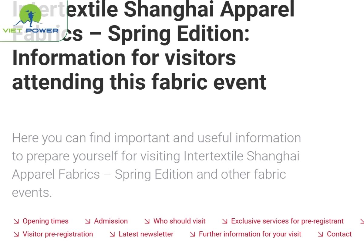 Vào đúng trang “Visiting” của kỳ hội chợ bạn đi