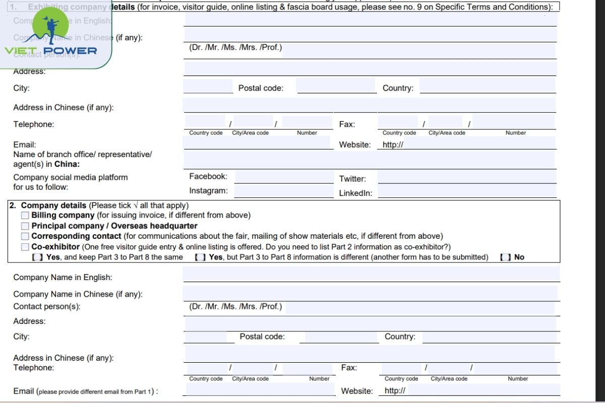 Điền form đăng ký (cá nhân + nghề nghiệp/công ty)