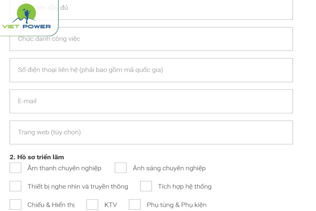 Cách đăng ký doanh nghiệp trưng bày gian hàng