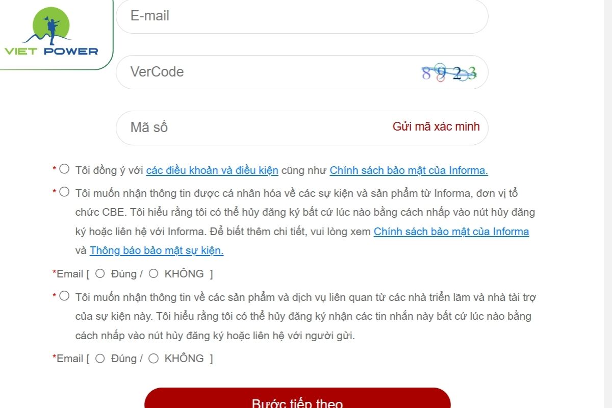 Quy Trình Đăng Ký Dành Cho Khách Tham Quan Quốc Tế
